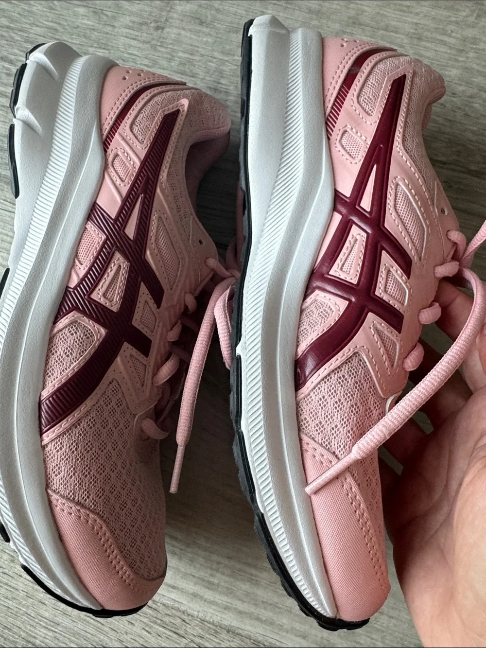 ASICS Jolt 3 Pink and Maroon Women's Athletic Running Shoe